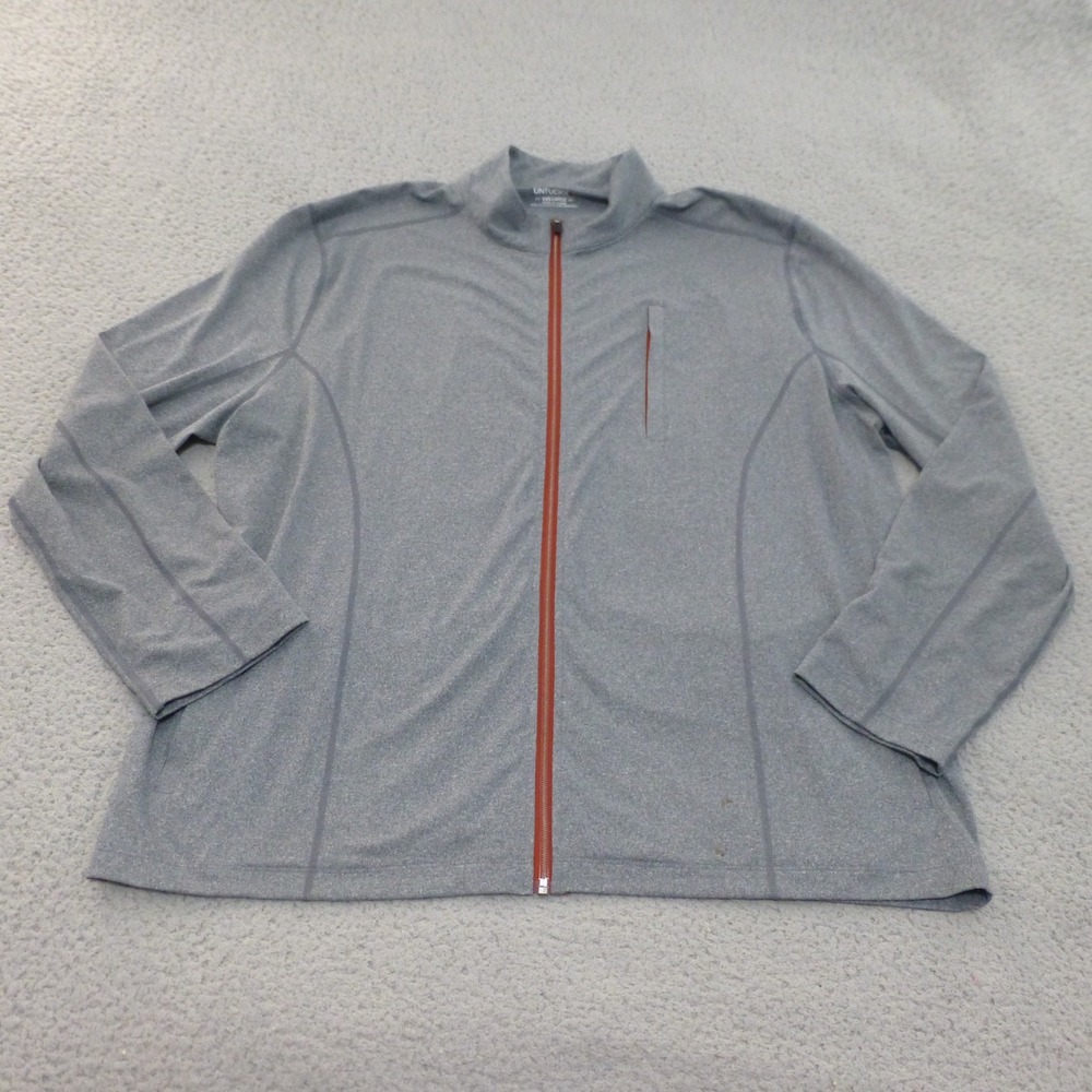 UNTUCKit Jacket Mens 3XL Gray Full Zip Long Sleeve Performance Sportswear
